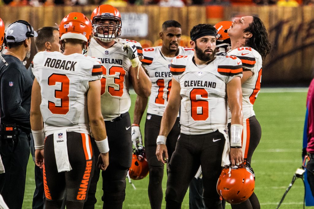 Baker Mayfield in einem Preseason Game 2018. Nach schwachem Start sind die Browns ratlos.